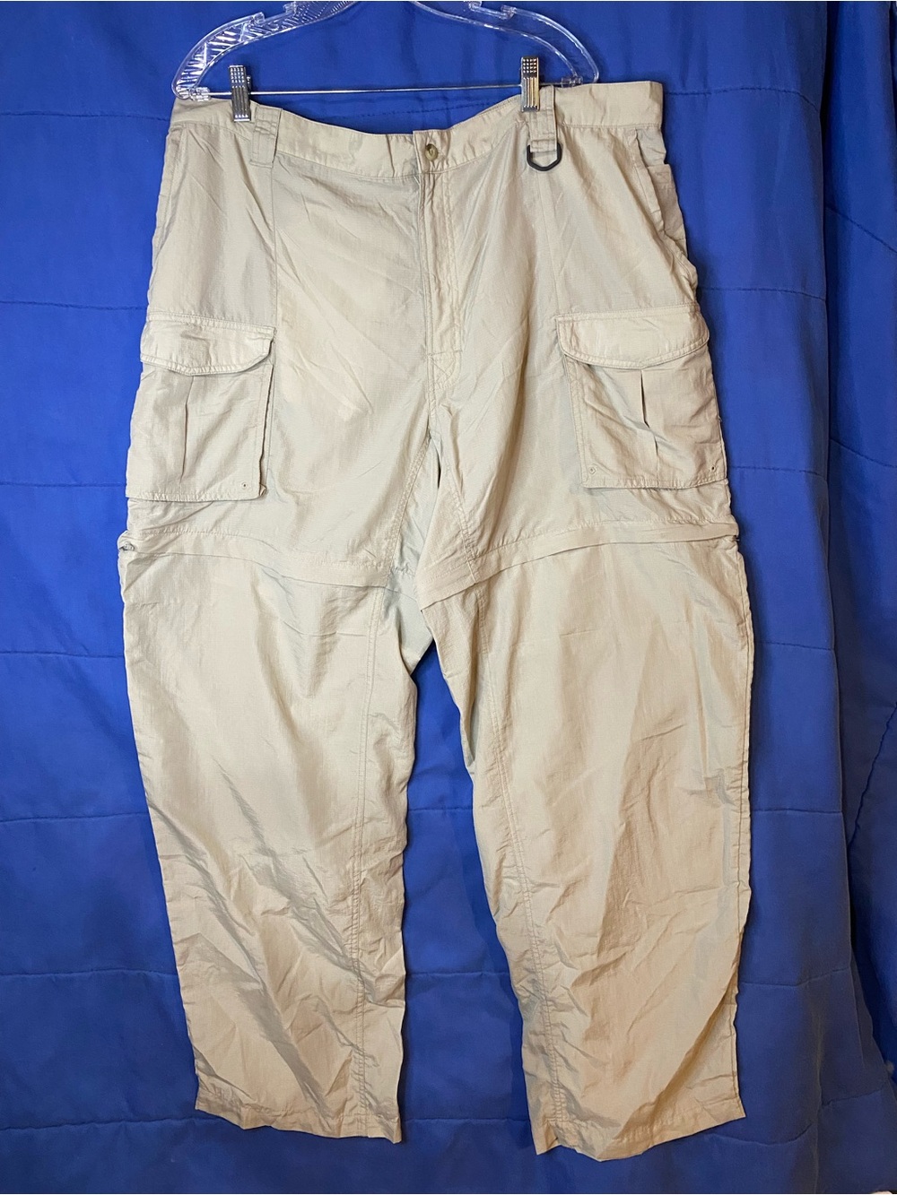 Columbia Men's Light Beige Cargo Pants - Outdoor Utility Trousers